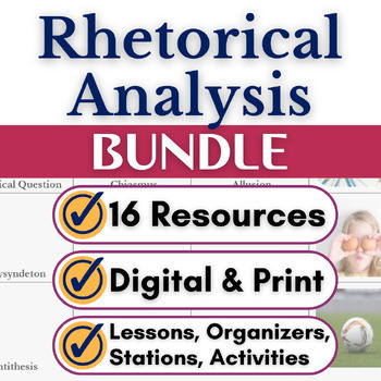 Preview of Rhetorical Analysis Argumentation & Persuasive Writing Rhetoric and Persuasion