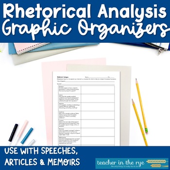 Preview of Rhetorical Analysis Determining an Author's or Speaker's Purpose {CCSS}