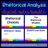 Rhetorical Analysis Digital Notes and Flipbook Bundle