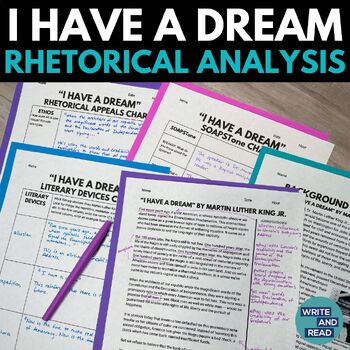 Preview of Rhetorical Analysis Essay - I Have a Dream - Speech by Martin Luther King Jr.