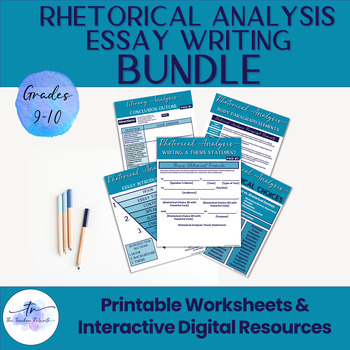 Preview of Rhetorical Analysis Essay Writing Bundle