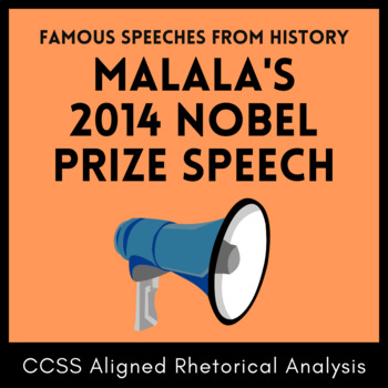 Preview of Rhetorical Analysis: Ethos, Pathos, Logos, 2014 Nobel Peace Prize Speech, Malala