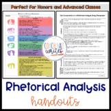 Rhetorical Analysis Handouts