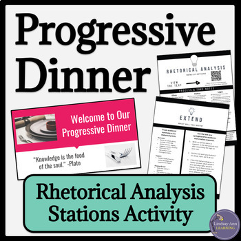 Preview of Rhetorical Analysis Learning Stations Activity - Rhetorical Appeals & Devices