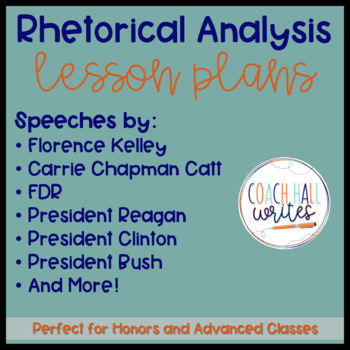 Preview of Rhetorical Analysis Lesson Plans Bundle