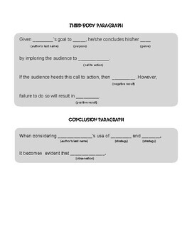 rhetorical analysis thesis frames