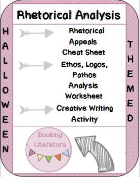 Preview of Rhetorical Analysis- Middle and High School Halloween Activity