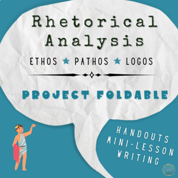 Preview of Rhetorical Analysis Project: Foldable, Ads, Ethos, Pathos, Logos