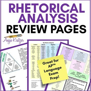 Preview of AP English Language and Composition Exam Review - Rhetorical Analysis - AP Lang