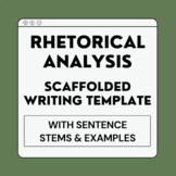 Rhetorical Analysis Scaffolded Writing Template