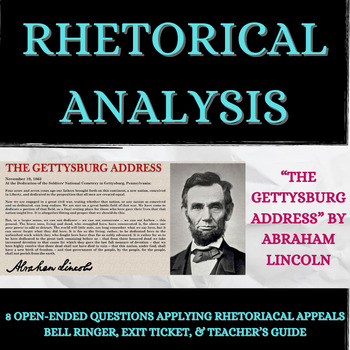 the gettysburg address rhetorical analysis essay