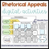 Rhetorical Appeals Digital Activities for Logos, Ethos, Pa