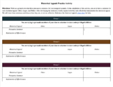 Rhetorical Appeals Practice Activity (with included cheat 