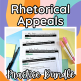Rhetorical Appeals Practice Worksheet BUNDLE (Digital and Print)