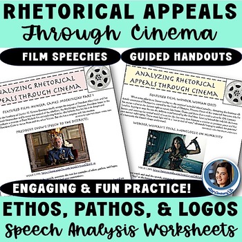 Preview of Rhetorical Appeals in Movie Speeches - Ethos, Pathos, Logos Analysis Activities