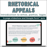Rhetorical Appeals and Analysis Lesson and Quiz: Ethos Pat