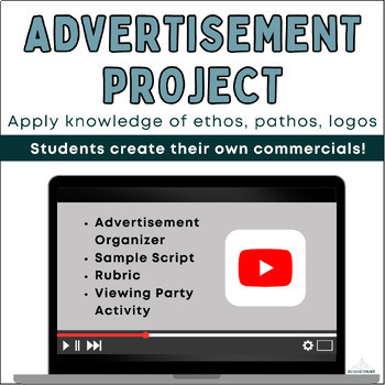 Preview of Rhetorical Appeals and Persuasion - Ethos, Pathos, Logos - Commercial Project