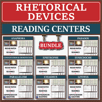 Preview of Rhetorical Devices Series: Reading Centers Bundle