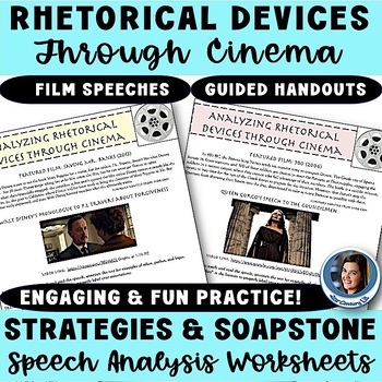 Preview of Analyzing Rhetorical Devices in Movie Speeches - Rhetoric Analysis Activities