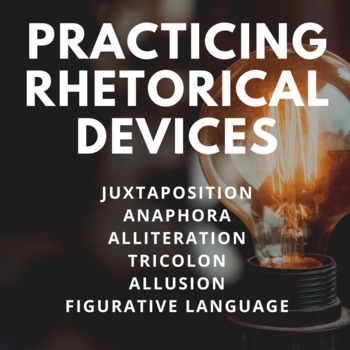 Preview of Rhetorical Devices Workbook