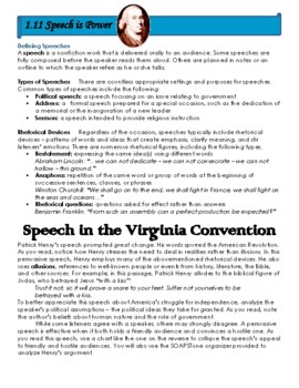 examples of rhetorical devices in speech in the virginia convention
