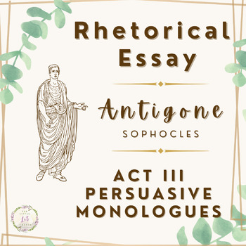 Preview of Rhetorical Essay Antigone Reading Comprehension