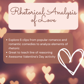 Preview of Rhetorical Film Analysis of Love (Valentine's Day Activity)