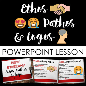 Preview of Rhetorical/Persuasive Appeals: Ethos Pathos & Logos PowerPoint