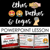 Rhetorical/Persuasive Appeals: Ethos Pathos & Logos PowerPoint