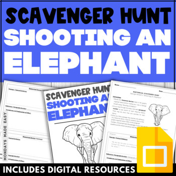Preview of Shooting an Elephant by George Orwell - Rhetorical Analysis - Devices, Examples