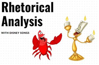 Preview of Rhetorical Situation with Disney Songs - AP Language