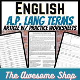 Rhetorical Strategies & Vocabulary Practice For AP Lang and Comp