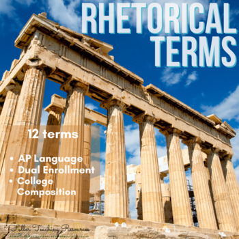 Preview of Rhetorical Terms Presentation and Posters
