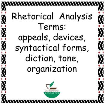 what is rhetorical organization