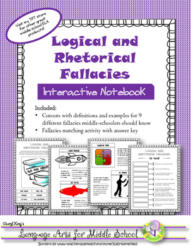Preview of Rhetorical and Logical Fallacies Interactive Notebook Activity