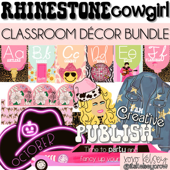 Preview of Rhinestone Cowgirl // Retro Pastel Decor Bundle