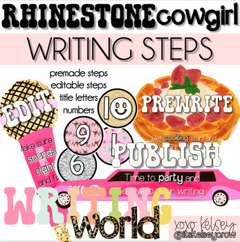 Preview of Rhinestone Cowgirl // Writing Steps
