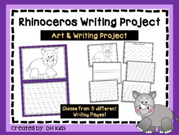 Rhino Art & Writing Project - Rhinoceros Report, Rr Bulletin Board by ...