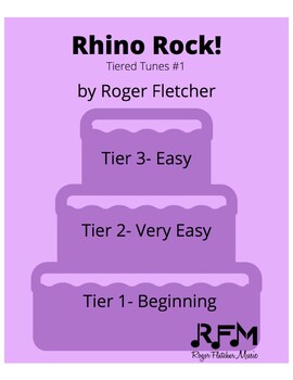 Preview of ^Rhino Rock!  (Tiered Tunes #1)     B / VE / E