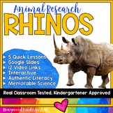 Rhinos ...5 days of awesome research mixed w/ literacy, vi