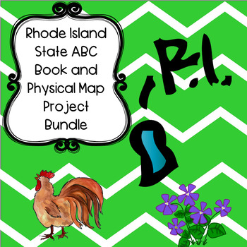 Preview of Rhode Island Bundle--Rhode Island ABC Book and Physical Map Research Projects
