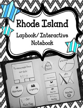 Preview of Rhode Island State Lapbook. Interactive Notebook. US History and Geography