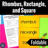 Rhombus Rectangle and Square Foldable