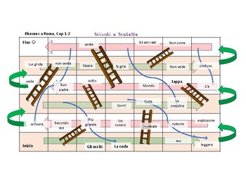 Preview of Rhumus a Roma, Chutes and Ladders Game for Chapters 1 & 2