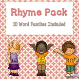 Rhyme Pack - 10 Word Families Included