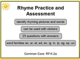 Rhyme Practice and Assessment PreK K 1 Promethean Lesson C