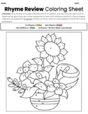 Rhyme Review Coloring Sheet