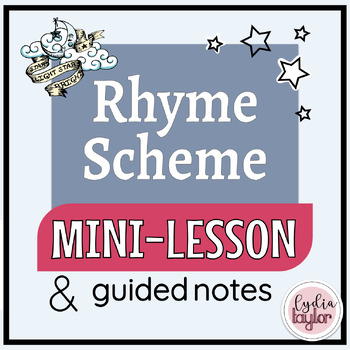 Preview of Rhyme Scheme Mini-Lesson & Guided Notes