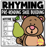 Rhyme Sorts ~ Introductory Phonics and Pre-Reading Skills 