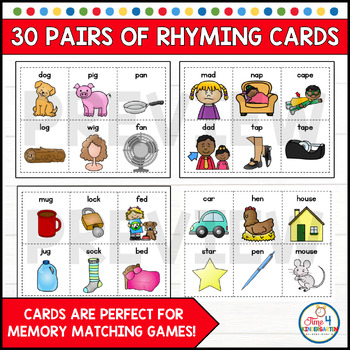 Rhyming Activities for Kindergarten by Time 4 Kindergarten | TpT